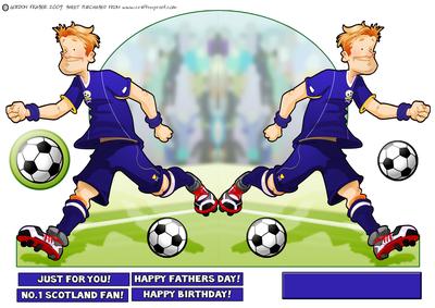 Football Dude Scotland Shaped.