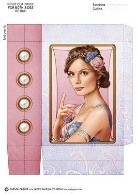 Art Deco Lady Athena Mini Bag Lilac