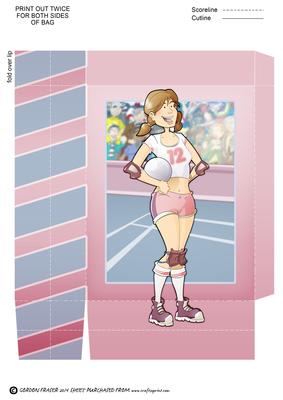 Volley Ball Dudess Mini Gift Bag