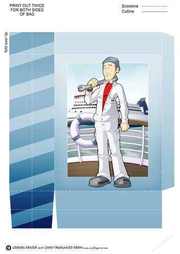 Ships Engineer Dude Mini Gift Bag