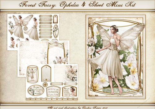 Ophelia Cream 4 Sheet Mini Kit