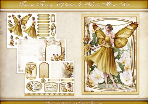 Ophelia Gold 4 Sheet Mini Kit
