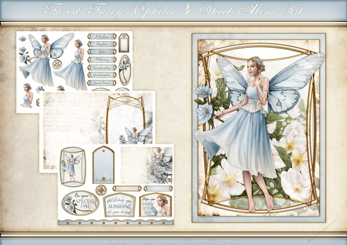 Ophelia Light Blue 4 Sheet Mini Kit