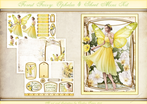 Ophelia Yellow 4 Sheet Mini Kit