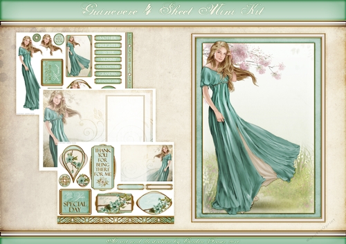 Lady Guinevere Aqua 4 Sheet Mini Kit