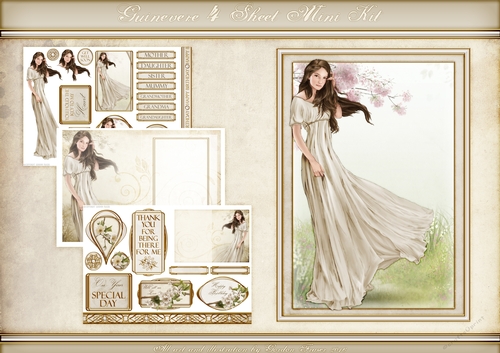 Lady Guinevere Cream 4 Sheet Mini Kit