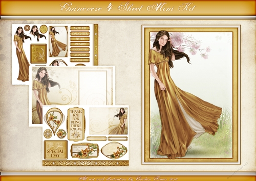 Lady Guinevere Gold 4 Sheet Mini Kit