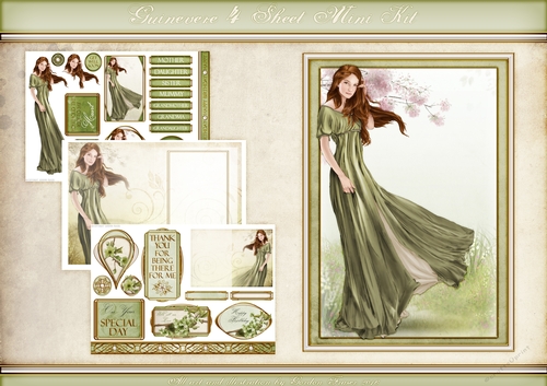 Lady Guinevere Green 4 Sheet Mini Kit