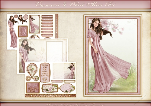 Lady Guinevere Light Pink 4 Sheet Mini Kit