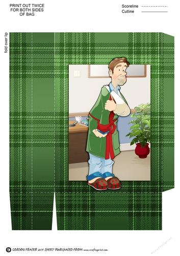 Broken Arm Dude Mini Gift Bag