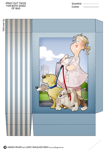 Dog Walker Dudess Mini Gift Bag