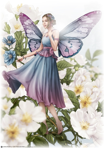 Ophelia Dark Blue A4