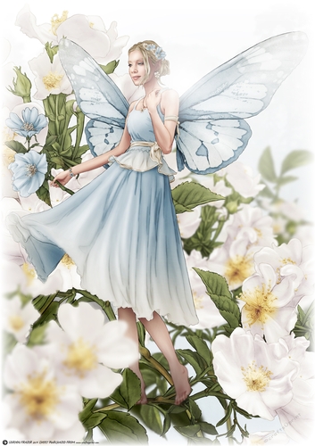 Ophelia Light Blue A4