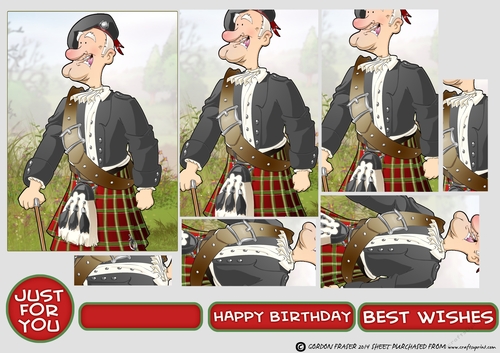 Scottish Old Man Kilt Pyramid