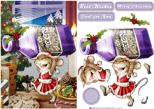 Mrs Christmas Sloe Gin Mouse