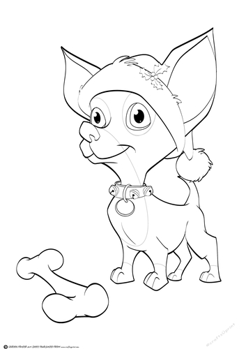 Chihuahua Christmas Digital Stamp