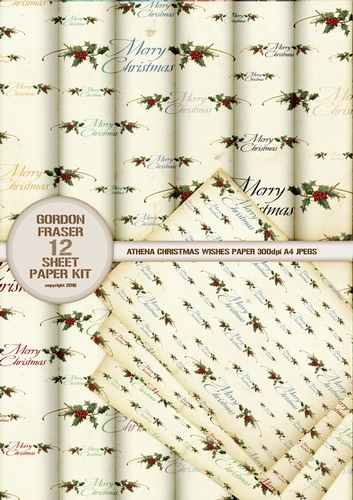 Athena Christmas Wishes 12 Sheet Paperkit
