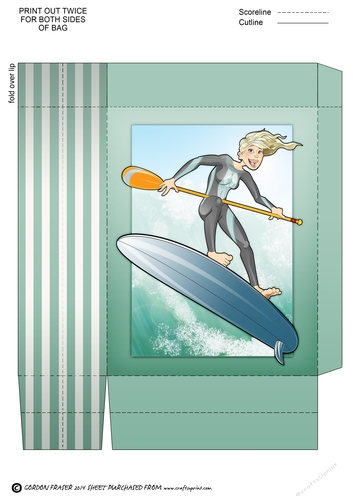 Paddle Surf Dudess Mini Gift Bag