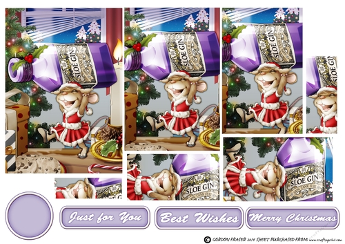 Mrs Christmas Sloe Gin Mouse Pyramid