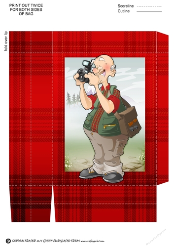 Old Photographer Dude Mini Gift Bag