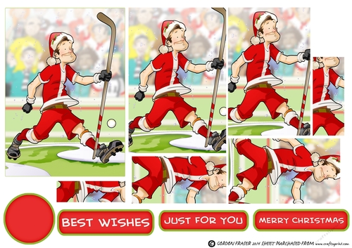 Christmas Hockey Dude Pyramid