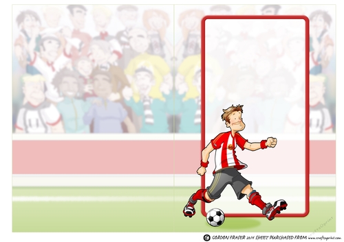Football Dude Red, White and Yellow