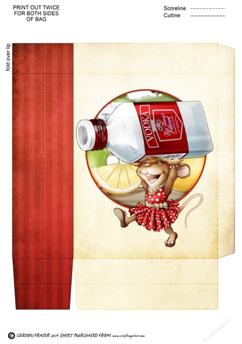 Mrs Vodka Mouse Mini Gift Bag