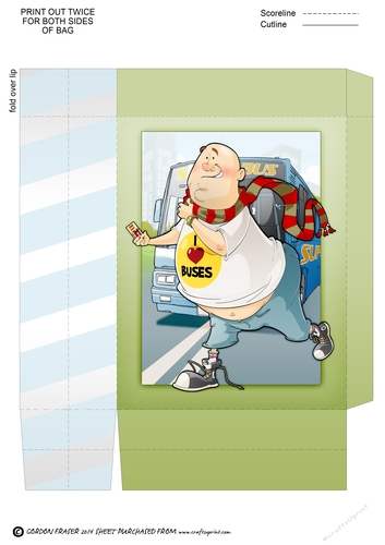 Bus Spotter Dude 2 Mini Gift Bag