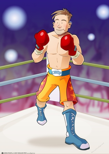 Boxer Dude Yellow A4