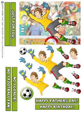 Football Dude Goalkeeper Yellow.