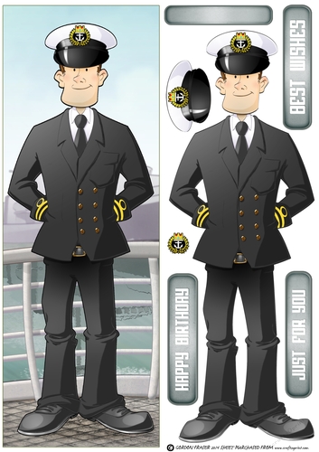Navy Sailor Officer Dude Large DL