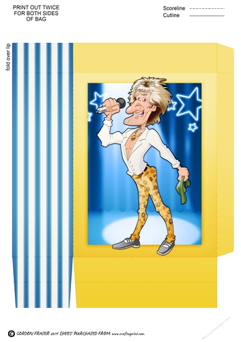 Rock Star Dude Mini Gift Bag