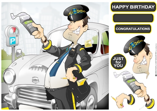 Traffic Warden Dude 8x8