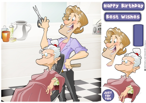Hair Dresser Dude 8x8