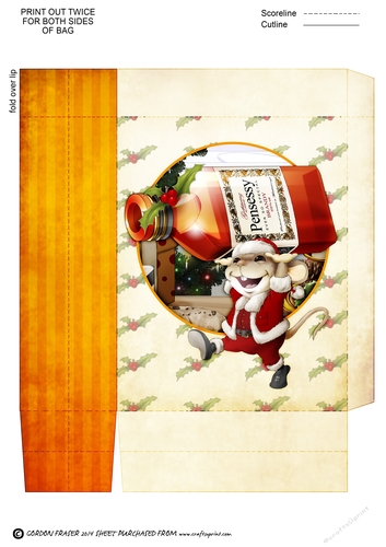 Mr Christmas Brandy Mouse Mini Gift Bag