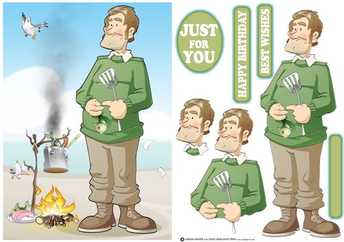 Burning BBQ Dude