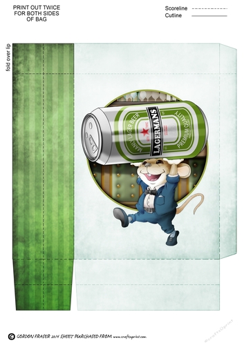 Mr Lager Mouse Mini Gift Bag
