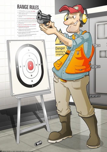 Shooting Range Dude A4
