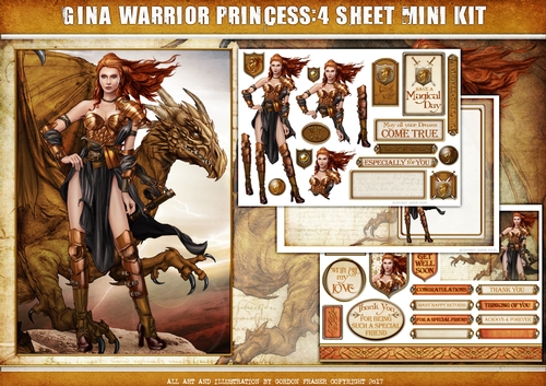 Gina Warrior Princess 4 Sheet Mini Kit (Copper)