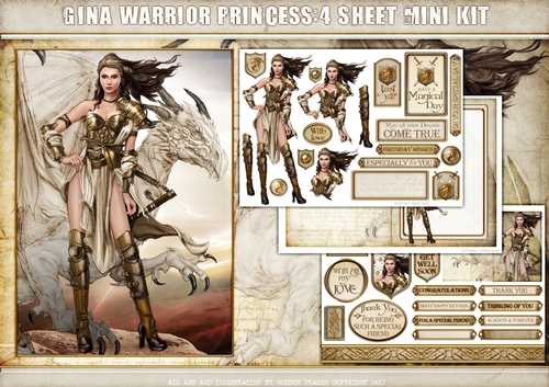 Gina Warrior Princess 4 Sheet Mini Kit (Cream)
