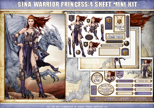 Gina Warrior Princess 4 Sheet Mini Kit (Lilac)