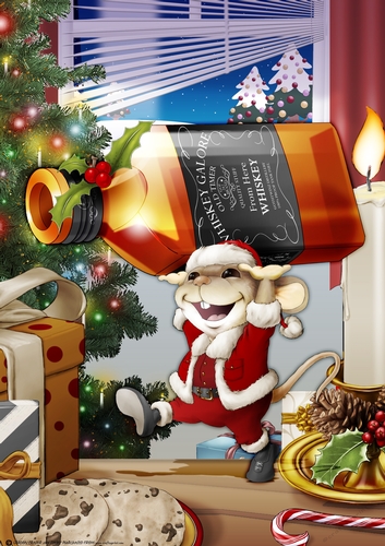 Mr Christmas Whiskey Mouse A4