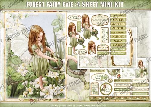 Forest Fairy Evie 4 Sheet Mini Kit Green