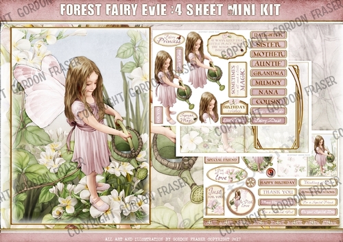 Forest Fairy Evie 4 Sheet Mini Kit Light Pink
