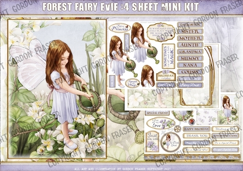 Forest Fairy Evie 4 Sheet Mini Kit Lilac