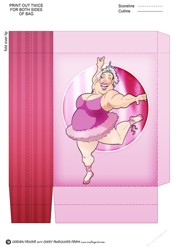 Ballerina Dudess Pink mini Gift Bag
