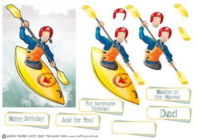 Canoe/kayak Dude (yellow)
