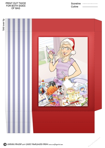 Christmas Crafter Queen Mini Gift Bag