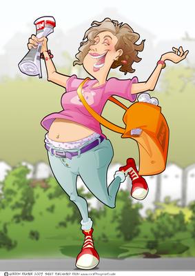 Newspaper Lady A4.