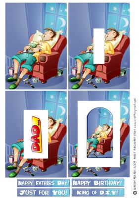 Sleepy D.i.y. Dad Inverted Pyramid.